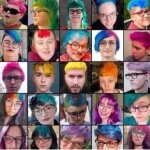 Blue hair pinkos