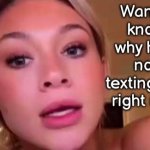 Not texting
