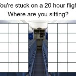 You're stuck on a 20 hour flight