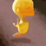 crying duck GIF Template