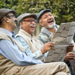 men reading newspapers