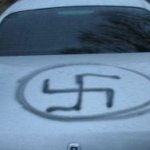 Swastica on car