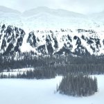 Azouzetta Lake & Rocky Mountains. British Columbia.