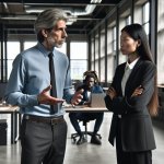 Employee complaining to the boss about his augmentation arguing