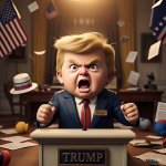 Baby Trump pouting