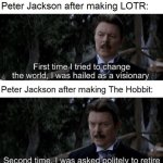 First time vs second time