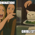 Ghibli style or abomination | AN ABOMINATION! GHIBLI STYLE | image tagged in ai ghibli insult to life | made w/ Imgflip meme maker