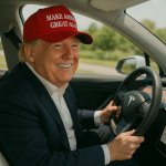 Trump in Tesla