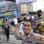 Happy cop