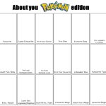 About you: Pokemon