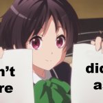 don't care didn't ask anime