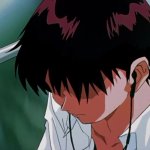 Shinji on the train GIF Template