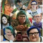 Liberals with blue purple hair
