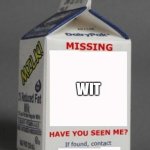 Missing milkcarton