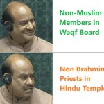 waqf board brahmin hindu temple meme funny