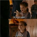 He's so ugly, I love it (2 panels)