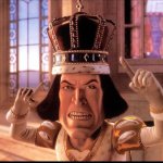 Farquaad pointing at crown