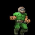Happy doom guy GIF Template