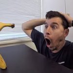 Banana standing up template