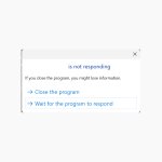 is not responding Windows
