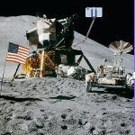 Moon landing photo