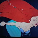 ariel is crying