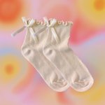 Socks with bows