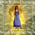 what if this character became a mermaid/merman ? meme