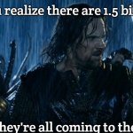 Helms Deep | When you realize there are 1.5 billion Slavs; And they're all coming to the party | image tagged in helms deep,slavic party | made w/ Imgflip meme maker