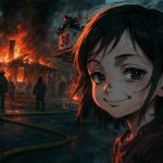 Burning Girl Template Anime MAPAA