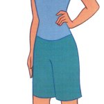 Fa Mulan in her Tank Top and Shorts