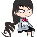 Junko Nori Sitting, Angry