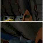 Woody almost dying (toy story)