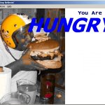 Burger man meme