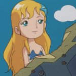 mermaid behind the rock