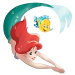 ariel swimming