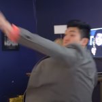 Steven He throwing Shoe