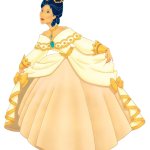Pocahontas in her Ballgown