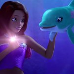 mermaid and fish