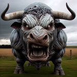 angry cow