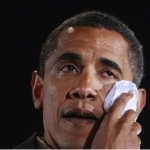 Obama tears