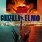 Wow, a title to a meme... | ELMO | image tagged in godzilla vs x,elmo,vs,godzilla,memes,lol so funny | made w/ Imgflip meme maker