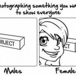 Girl taking picture