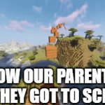 true? | HOW OUR PARENTS SAY THEY GOT TO SCHOOL: | image tagged in gifs,fr,ice cream | made w/ Imgflip video-to-gif maker