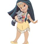 Young Toddler Pocahontas