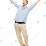 Happy Man with Watermark