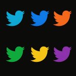 The six human twitter birds