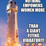 Blue Origin rocket vibrator meme