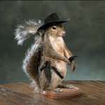 Squirrel cowboy