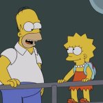 Homer and Lisa